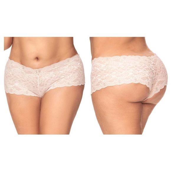 Mapale 90X Lace Boyshort Color White - Picture 4 of 12